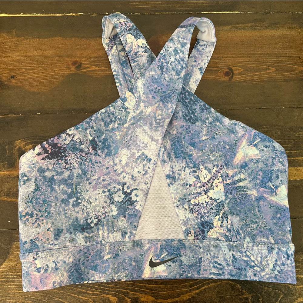 Nike Blue and Purple Sports Bra